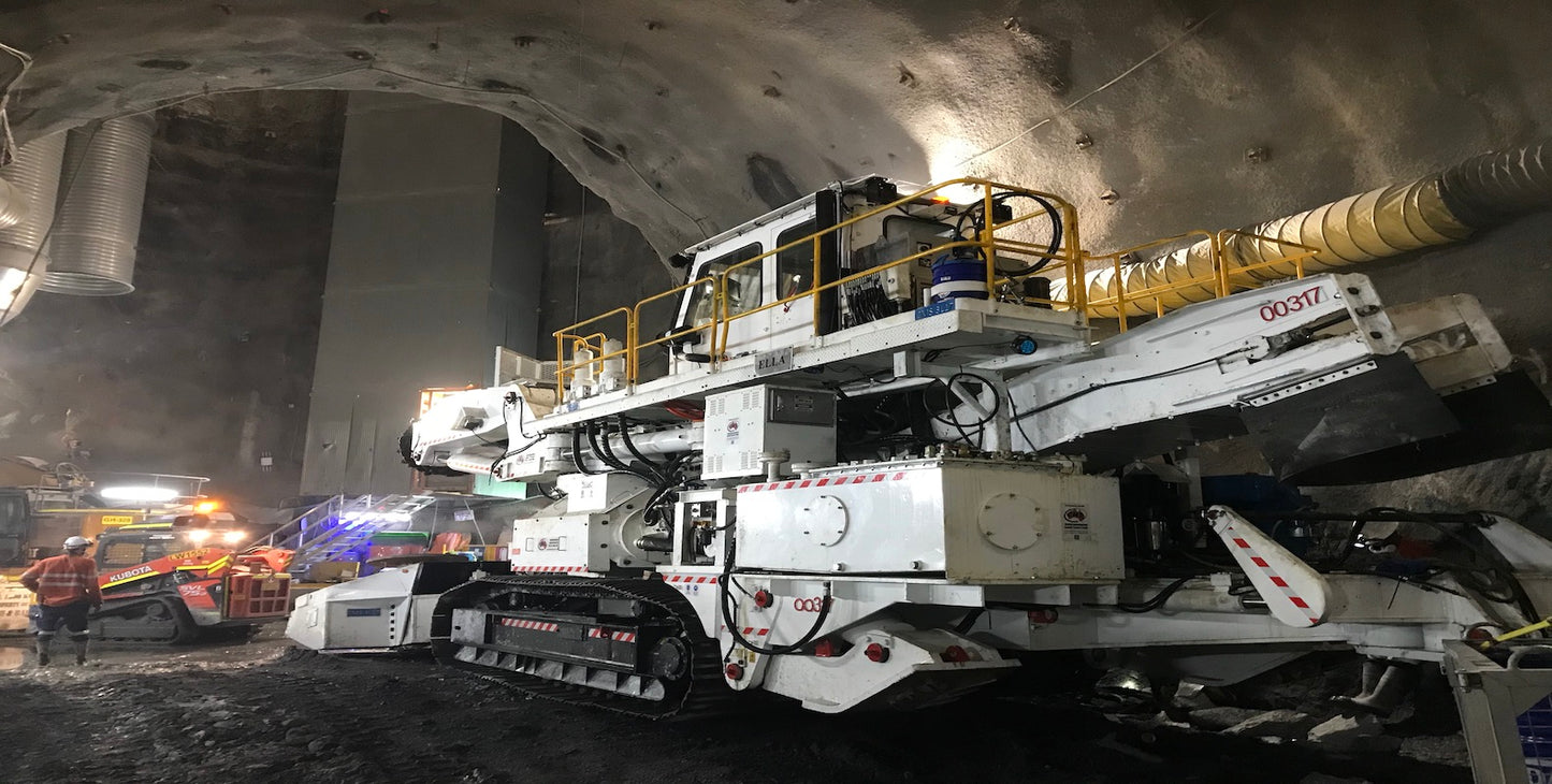 Mitsui SLB-300SG Road Header — Rebuilt 2020, 116t Hard Rock Tunnelling, Radio Remote