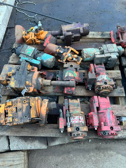 Drill Motors Lot — 12 × Joy HDR &amp; Sandvik Style, Single &amp; Twin Speed (Used)