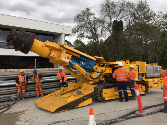 Mitsui S200 Civil Road Header — 50t, 200kW, No Cabin, Hetronic Radio Remote