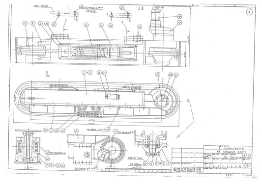 Mitsui S200 — TRAMMING HYDRAULIC MOTOR (Part ME300FS) ITEM 18